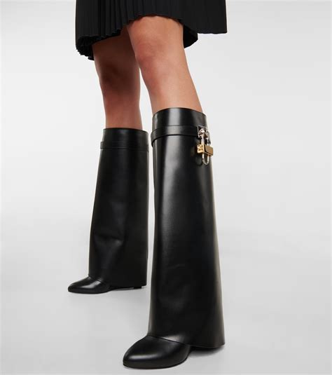 Givenchy shark leather boots